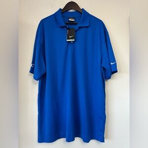 Nike Golf Dri Fit Polo Men’s XXL Blue EMC Squared Collared Short Sleeve